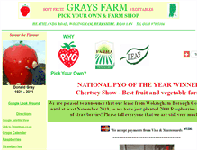 Tablet Screenshot of graysfarm.co.uk